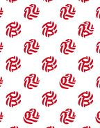 Crimson Abstract Swirl Repeat Rug