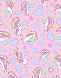 Whimsical Pastel Unicorn Cloud Stars Rug