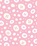 Sweet Pink Banana Slice Scatter Rug