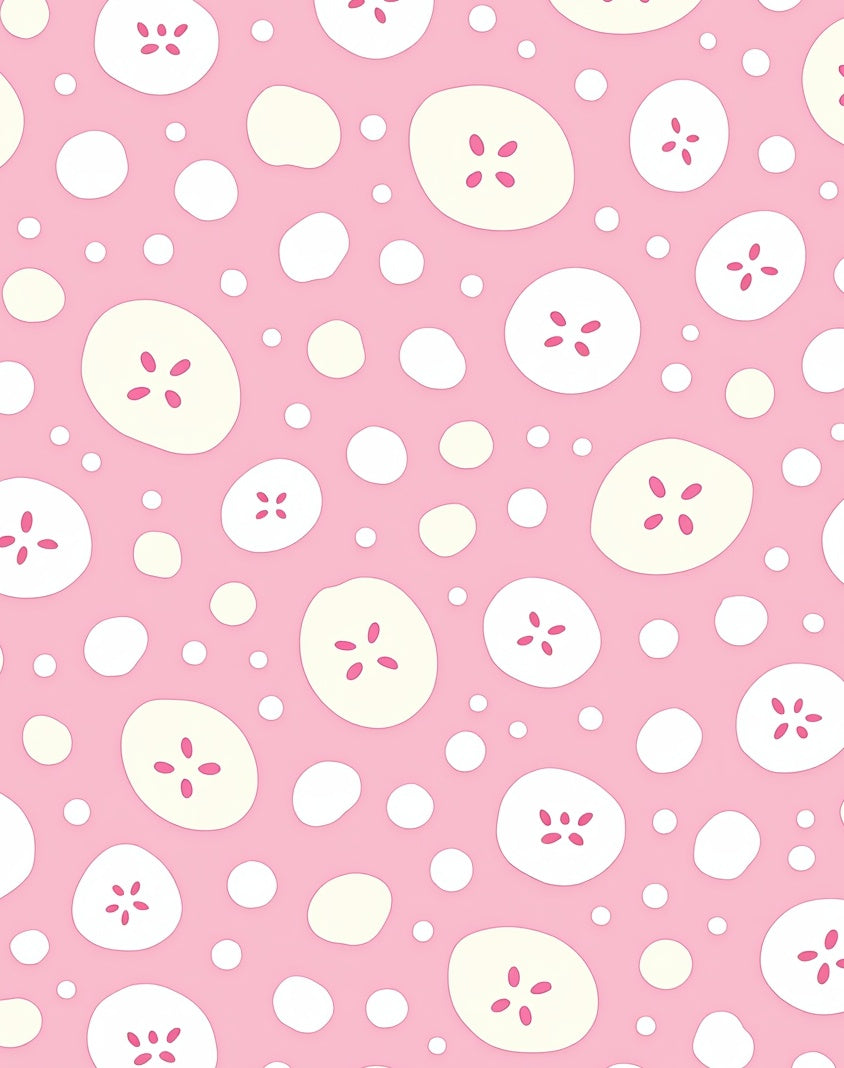 Sweet Pink Banana Slice Scatter Rug