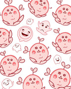 Playful Pink Creature Collage Rug