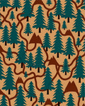 Evergreen Forest Path Seamless Rug