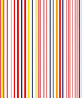 Bold Red Blue Yellow Stripe Rug