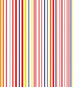 Bold Red Blue Yellow Stripe Rug