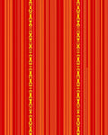 Red Orange Yellow Striped Emblem Rug