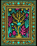 Vibrant Coral Reef Botanical Garden Rug