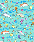 Oceanic Dolphins Playful Sea Creatures Rug