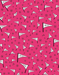 Pink White Flag Scatter Rug