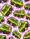 Neon Green Graffiti Vans Pink Splatter Rug