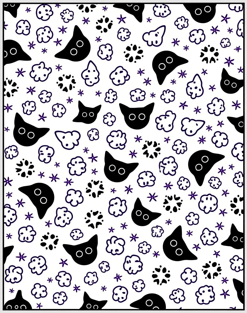 Black Cat Cloud Starburst Mix Rug