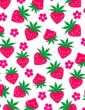 Bright Strawberry Floral Scatter Rug
