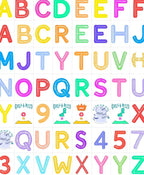 Vibrant Multicolored Alphabet Grid Rug