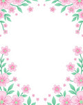 Pink Floral Vines Garden Accent Rug