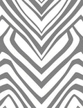 Gray White Abstract Zebra Stripes Rug