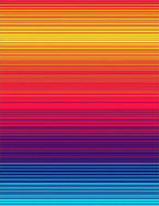 Vibrant Sunset Gradient Striped Abstract Rug