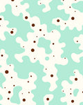 Aqua White Molten Chocolate Splatter Rug