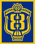 Royal Blue Yellow Emblem Rug