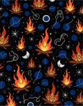 Cosmic Campfire Celestial Night Sky Rug
