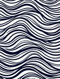Indigo Swirl Abstract Waves Rug