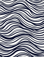 Indigo Swirl Abstract Waves Rug