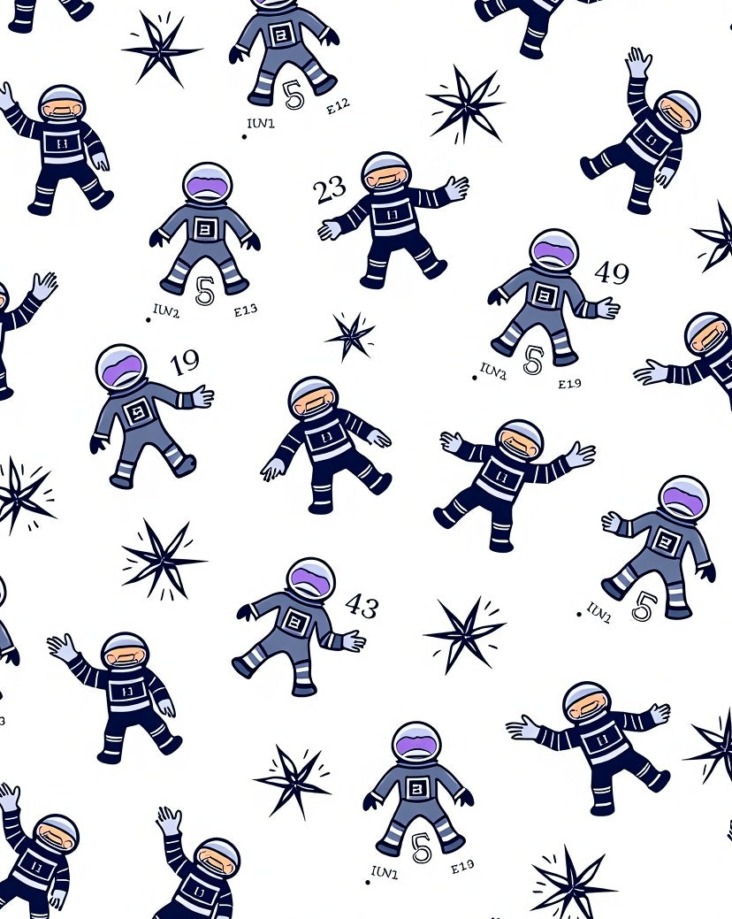 Cosmic Astronaut Galaxy Print Rug