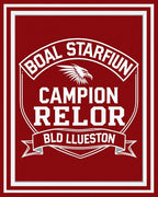 Crimson Eagle Crest Emblem Rug