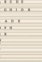 Brown Alphabet Row Rug