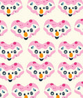 Whimsical Pink Heart Creature All Over Rug