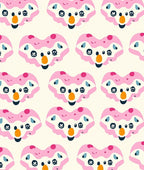 Whimsical Pink Heart Creature All Over Rug