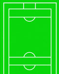 Bright Green Field Graphic Rug