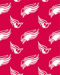 White Wings On Crimson Background Rug