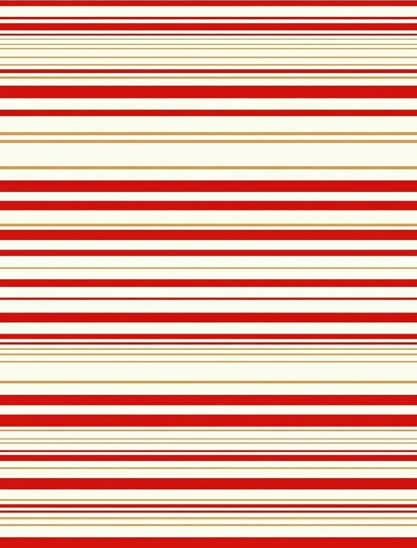 Classic Red Gold Stripe Texture Rug