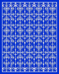 Majestic Blue White Ornamental Scroll Rug