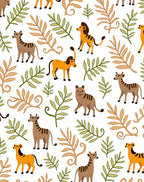 Safari Animals Amongst Foliage Rug