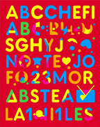 Alphabet Colors Geometric Shapes Rug