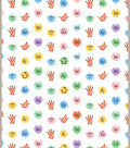 Whimsical Heart Hands Color Block Rug