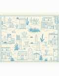 Desert Town Line Drawing Rug