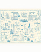 Desert Town Line Drawing Rug