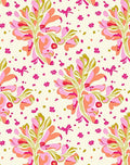 Sweet Pink Ribbon Floral Garland Rug