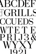 Bold Serif Alphabet Collection Rug