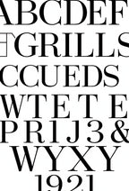 Bold Serif Alphabet Collection Rug