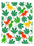 Jungle Dinosaurs Green Foliage Friends Rug