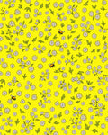 Bright Yellow Daisy Bee Meadow Rug