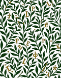 Emerald Leaves Gold Letters Rug