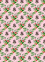 Abstract Red Green Swirl Floral Rug