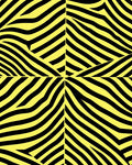 Bold Yellow Black Zebra Stripe Rug