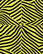 Bold Yellow Black Zebra Stripe Rug
