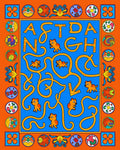 Bright Orange Blue Tiger Maze Rug