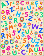 Playful Alphabet Shapes and Numbers Rug