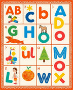 Childrens Alphabet Zoo Animals Rug